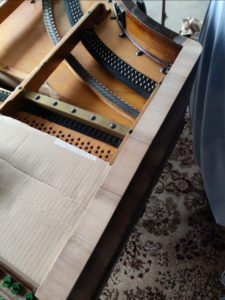 Piano Pleyel 3bis 1894 remplacement placage